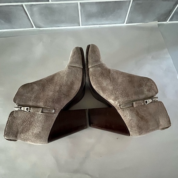 Rag & Bone Margot Suede Ankle Boots Beige Womens size Euro 38 US 7.5 Western - Picture 6 of 12